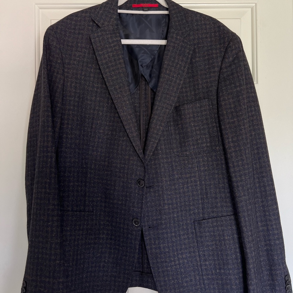 HUGO Black Sport Coat Slim Fit Modern Design